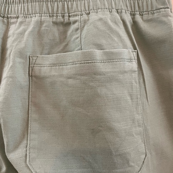 Talbots Drawstring Cuffed Pant Relaxed size XS sage green - Picture 4 of 9